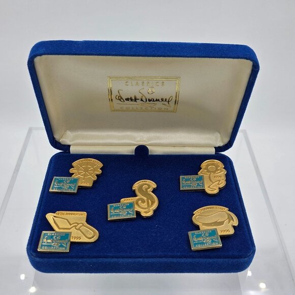 Walt Disney Accessories - WDCC Walt Disney Cloisonné Pin Set 1992–1996 Anniversary Pins w/ Box